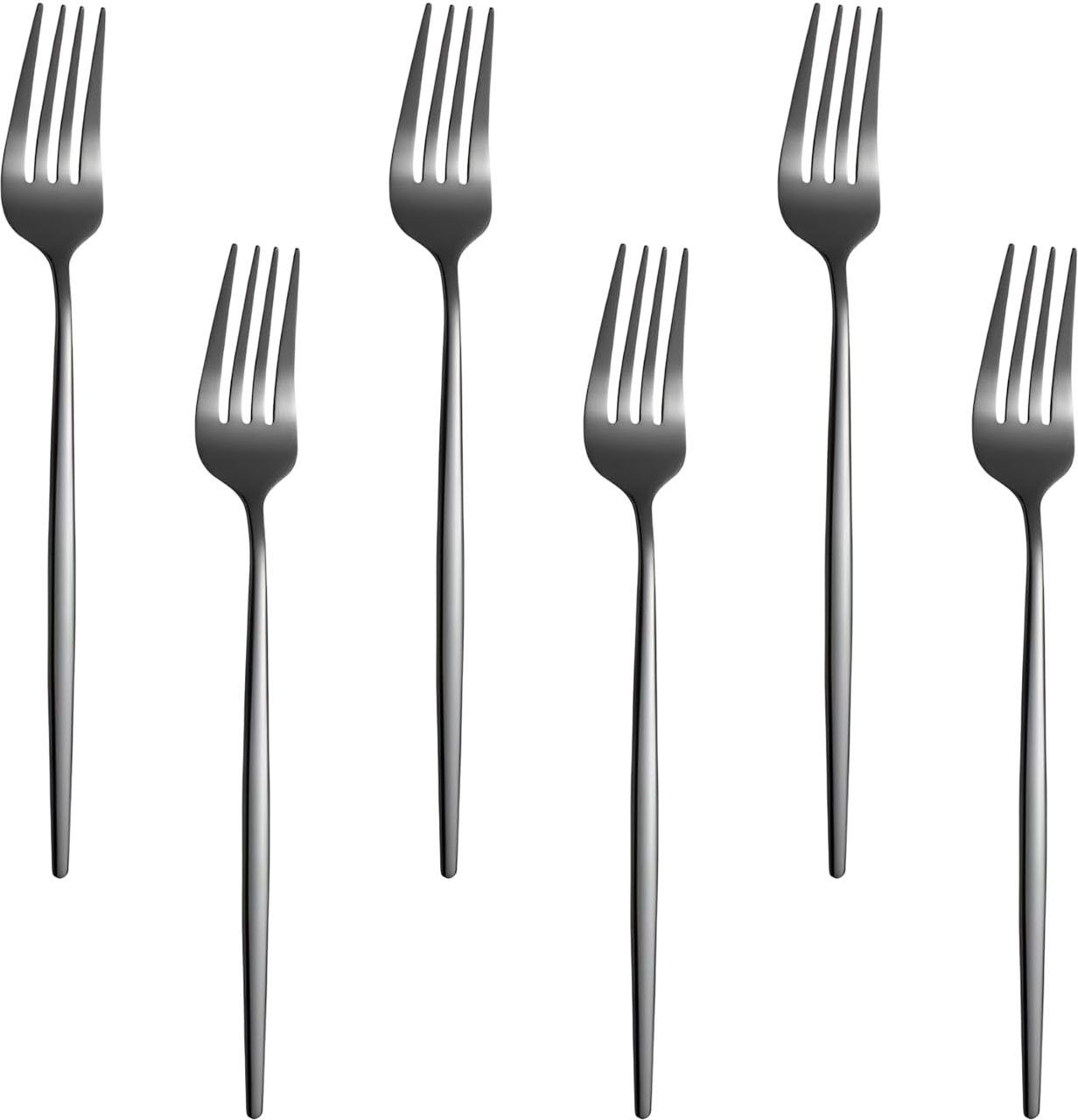 oicia Black Salad Forks, Cutlery Fork, Flatware Appetizer Forks, Fine Dining Fork Stainless Steel Dinner Fork Set-picture-27