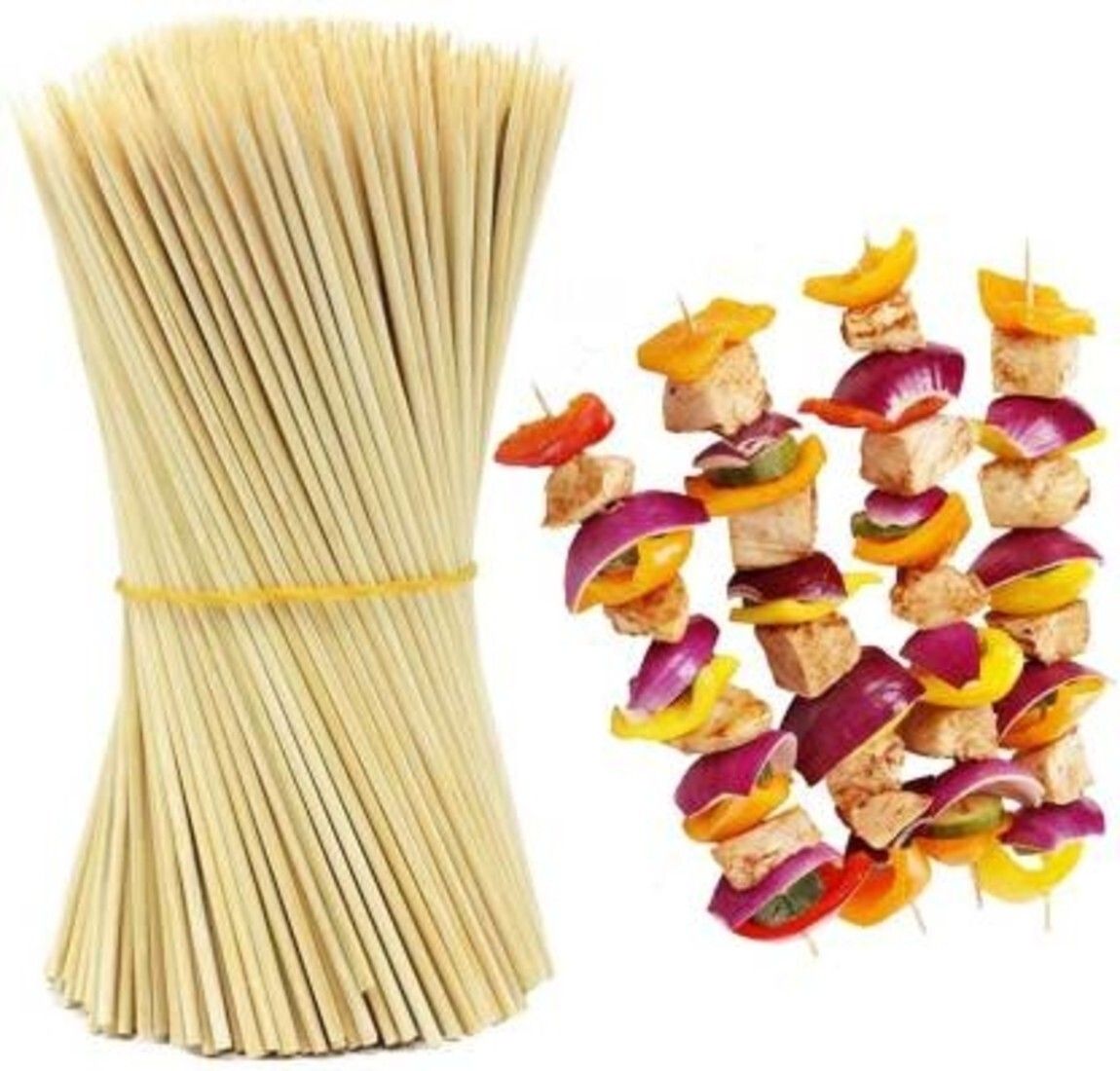Barbeque Stick, 10inch Disposable Bamboo Fruit Fork Set-image-22