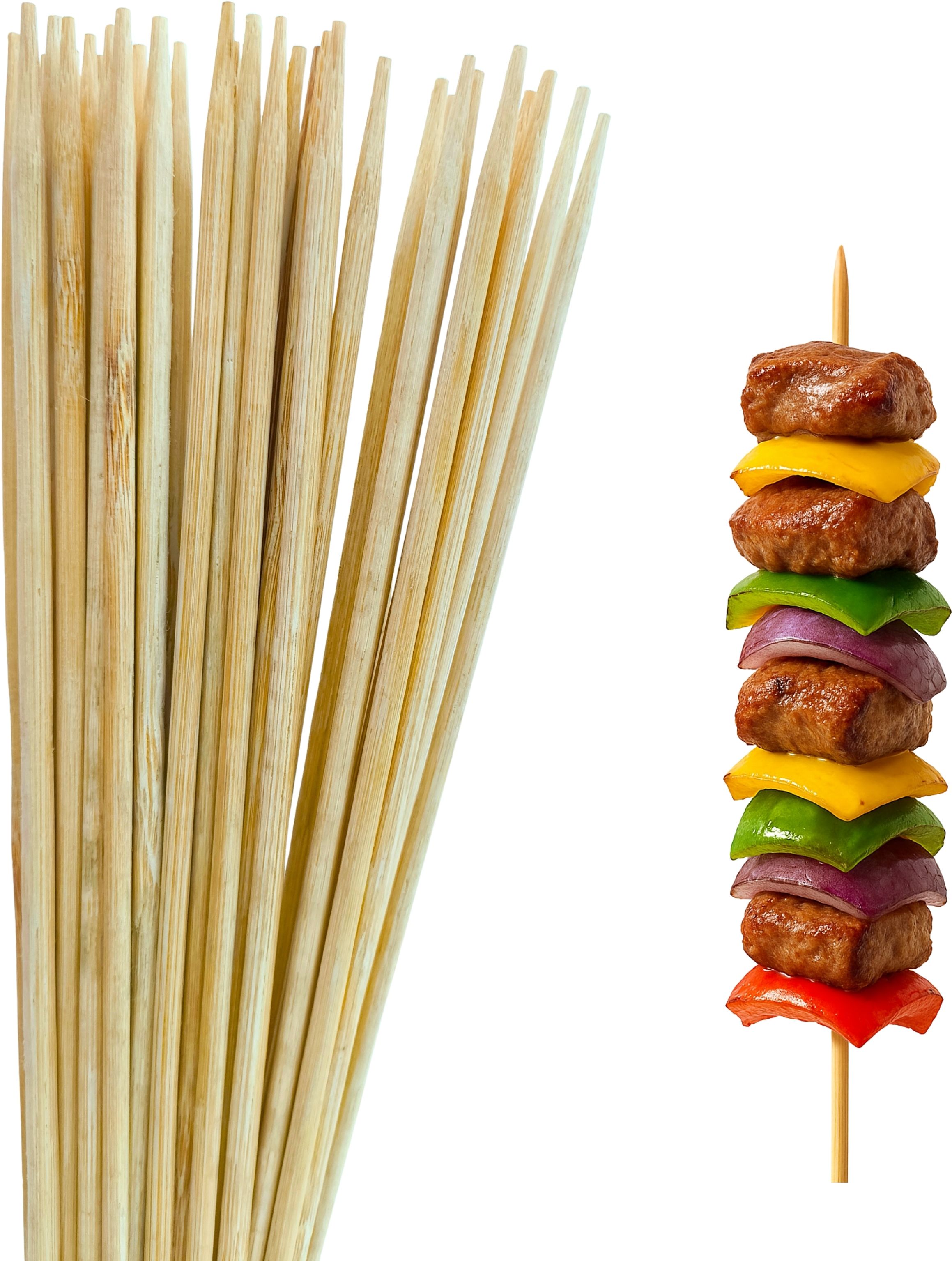 sub enterprises Bamboo Grill Sticks 14 inches, 5mm Disposable Bamboo Roast Fork-picture-22