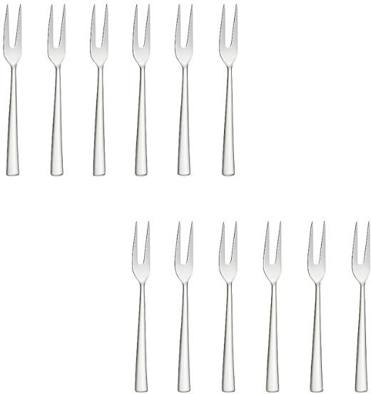 Fruit Fork Set | Mini Dessert Forks for Cake, Fruits & Snacks Stainless Steel Serving Fork Set-image-11