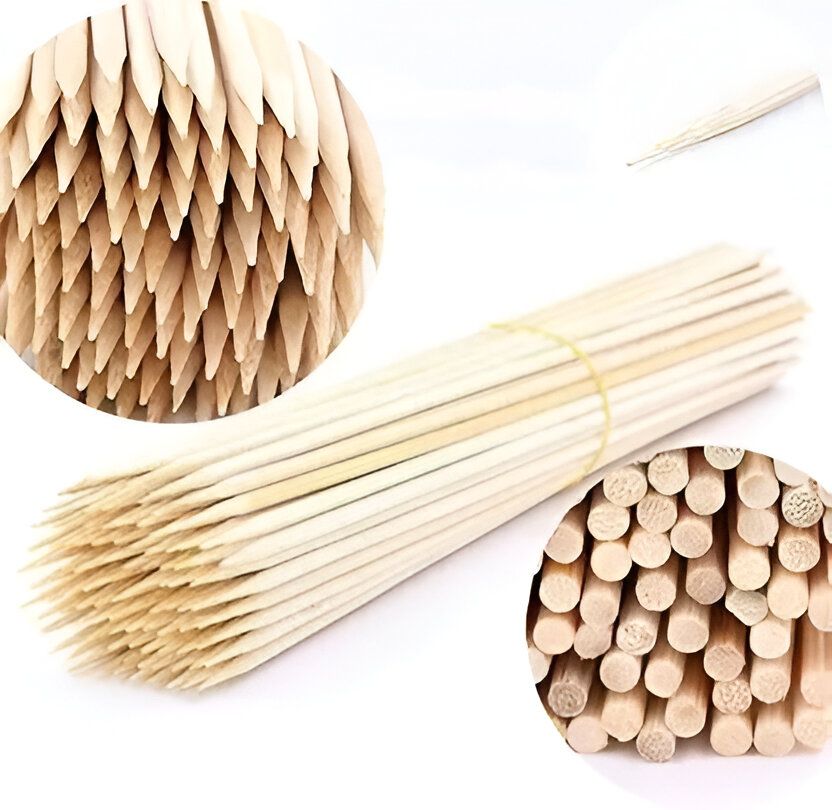 royalls 65pc Skewers 12inch Bamboo Skewers, Frying Sticks|Barbeque Sticks|BBQ Sticks Set Disposable Bamboo Spork, Serving Fork, Roast Fork, Salad Fork, Dinner Fork, Dessert Fork Set-picture-10