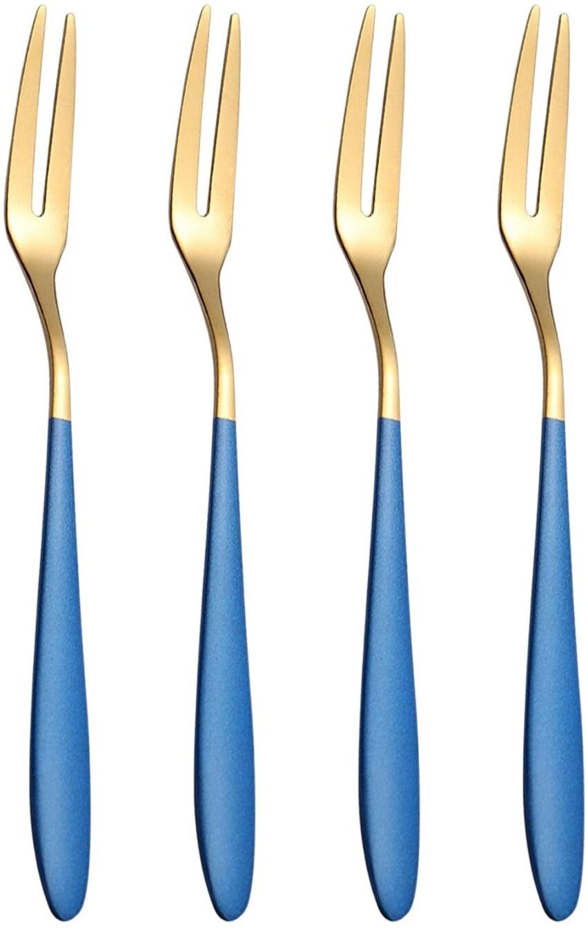p-plus international Salad Forks Set, Stainless Steel Flatware Utensils, Home & Kitchen Cutlery Set Stainless Steel Dessert Fork Set-picture-14