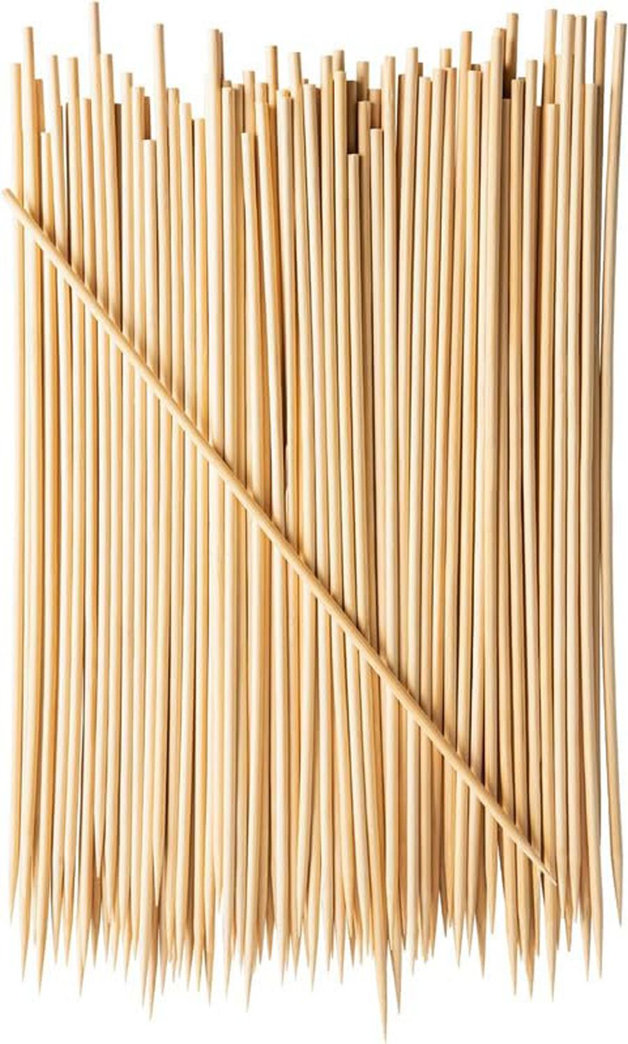 Skewers Sticks [10 inches, 3mm][60 Sticks] | Bamboo Barbeque Stick Disposable Bamboo Roast Fork