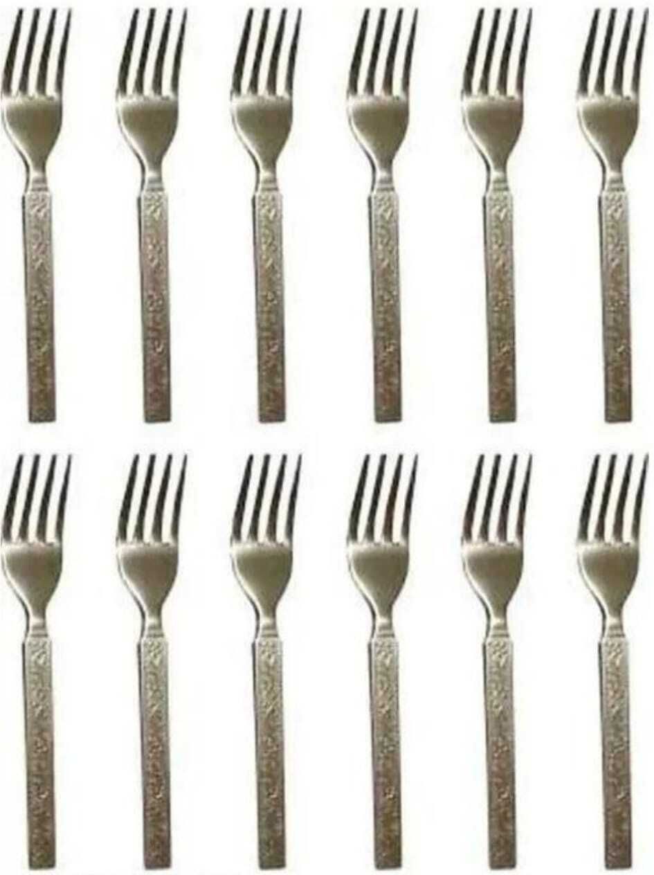 Steel Table Dessert Fork, Salad Fork, Dinner Fork, Serving Fork, Fruit Fork Set Stainless Steel Serving Fork Set-image-37