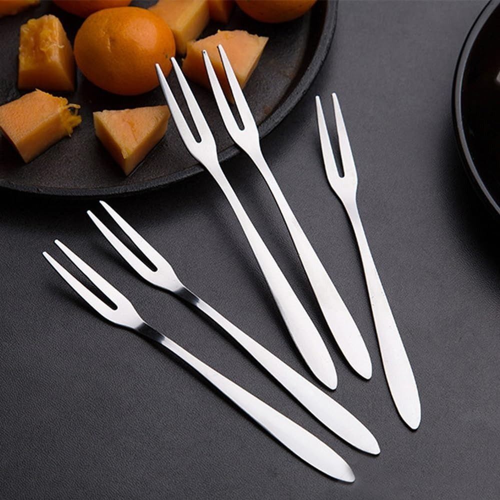 8 fruit fork_f Stainless Steel Serving Fork Set-image-27