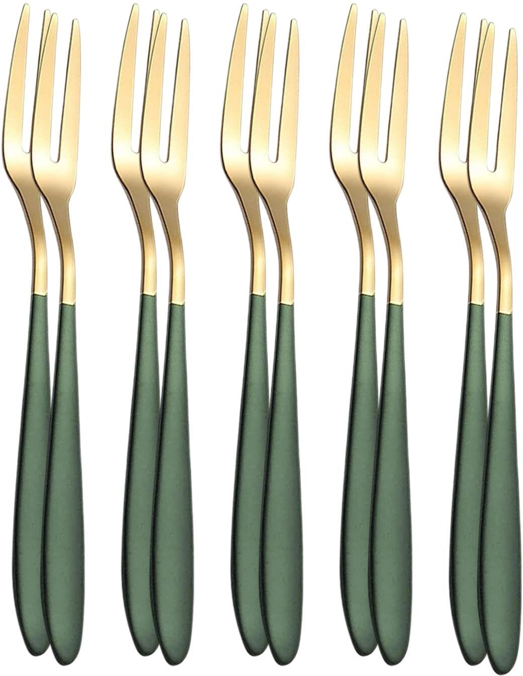 p-plus international Stainless Steel Dessert and Fruit, Small Cake Forks for Restaurant and Party Use Stainless Steel Dessert Fork Set-picture-5