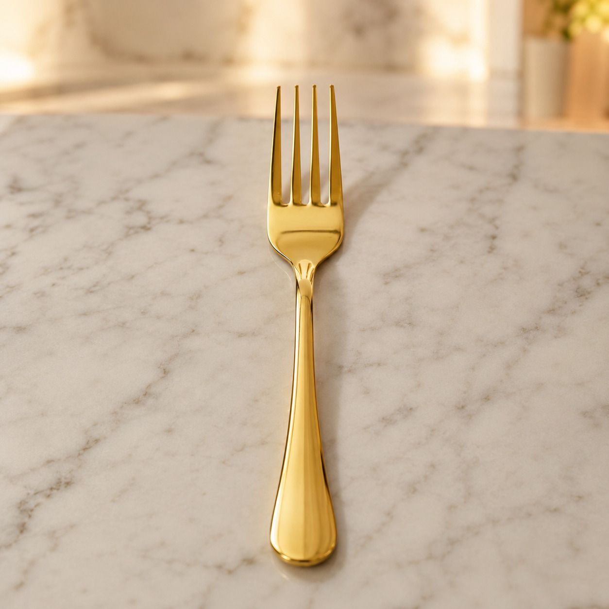 zigso Fork Set Golden | Gold Finish Cutlery Set | Dishwasher Safe Stainless Steel Dinner Fork Set-picture-29