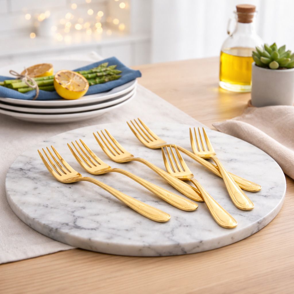 wolcentra Disposable Stainless Steel Dessert Fork, Dinner Fork, Baby Fork, Salad Fork, Serving Fork Set-picture-25