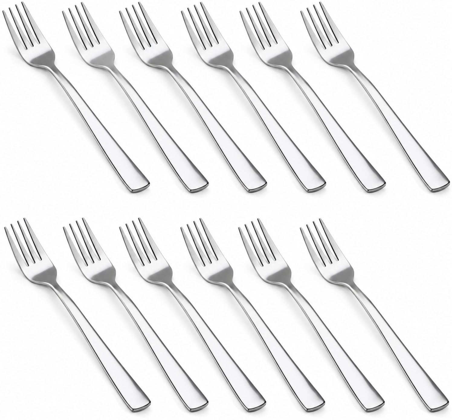 ideal prime Stainless Steel Fork(12 pieces)17cm Mirror Finish Steel Kata Chammach Pack Of 12 Stainless Steel Dinner Fork Set-picture-7