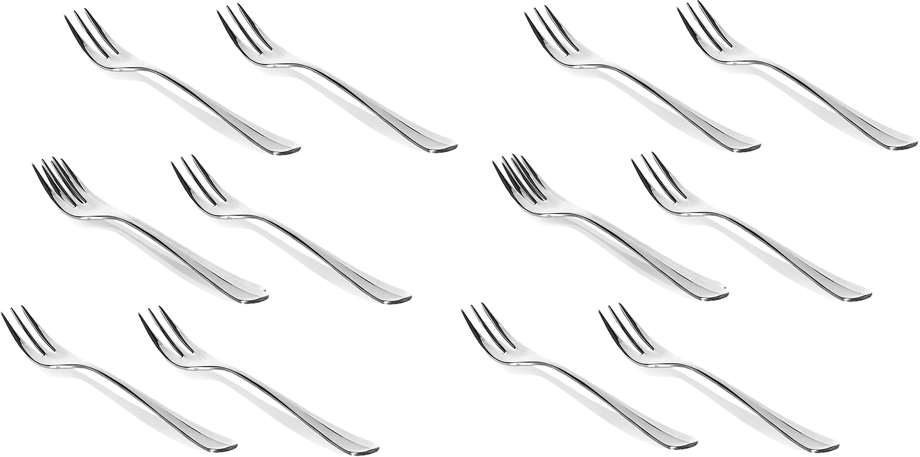 parage Stainless Steel Fruit Forks, Fruit Picks for Kids, Small Size, Silver Stainless Steel Fruit Fork Set-picture-19