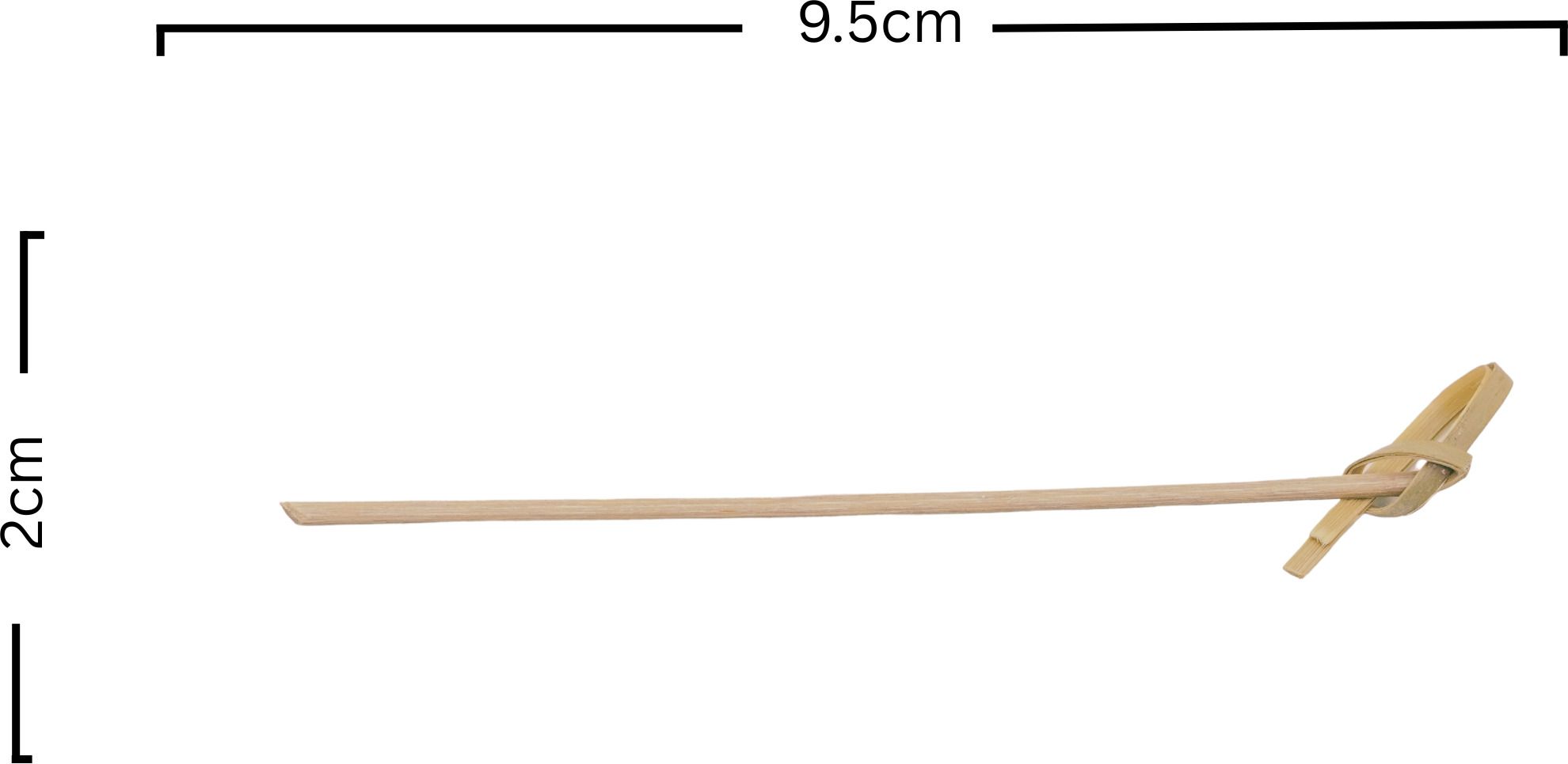 Disposalwalaa No.4 Wooden Knot Sticks 100 Count | Party & Food Picks Disposable Wooden Dessert Fork Set-picture-10