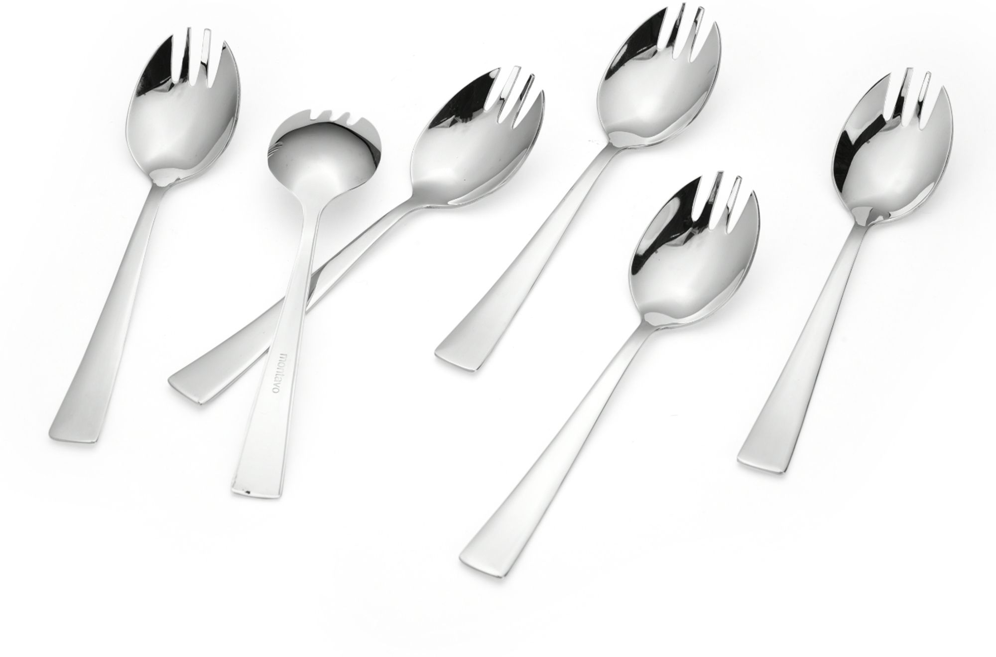 fns Montavo Milan Snack Fork, spoon cum fork, 2-in-1 Stainless Steel Spork Set-picture-7