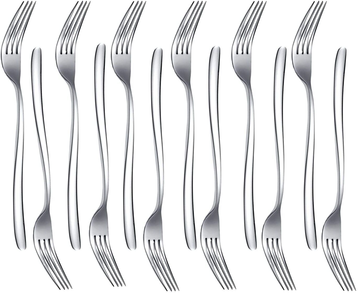p-plus international Stainless Steel Dinner Forks Heavy Duty Polished Cutlery for Home, Restaurants Stainless Steel Dinner Fork Set-picture-27