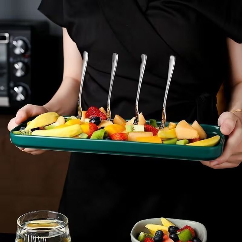 haniza 10 PCS Fruit Fork Set – Stainless Steel Mini Dessert Fork (Mirror Finish) Stainless Steel Serving Fork-picture-34