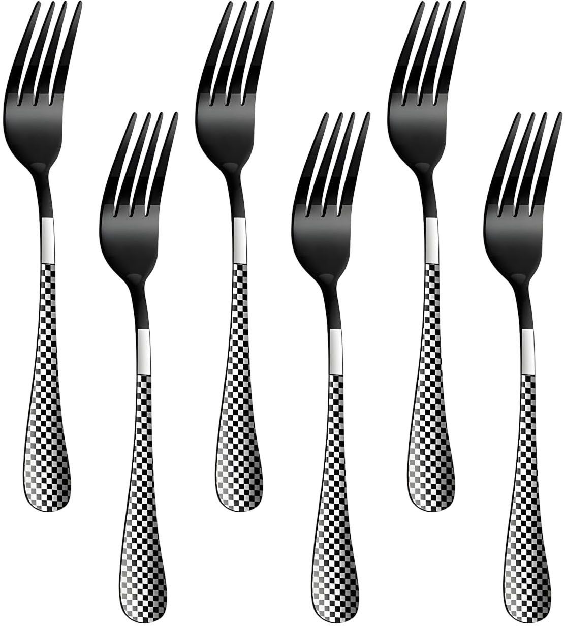 French Style Dinner Fork Elegant Dishwasher-Safe Silverware Cutlery Set (Black) Stainless Steel Dinner Fork Set-image-8