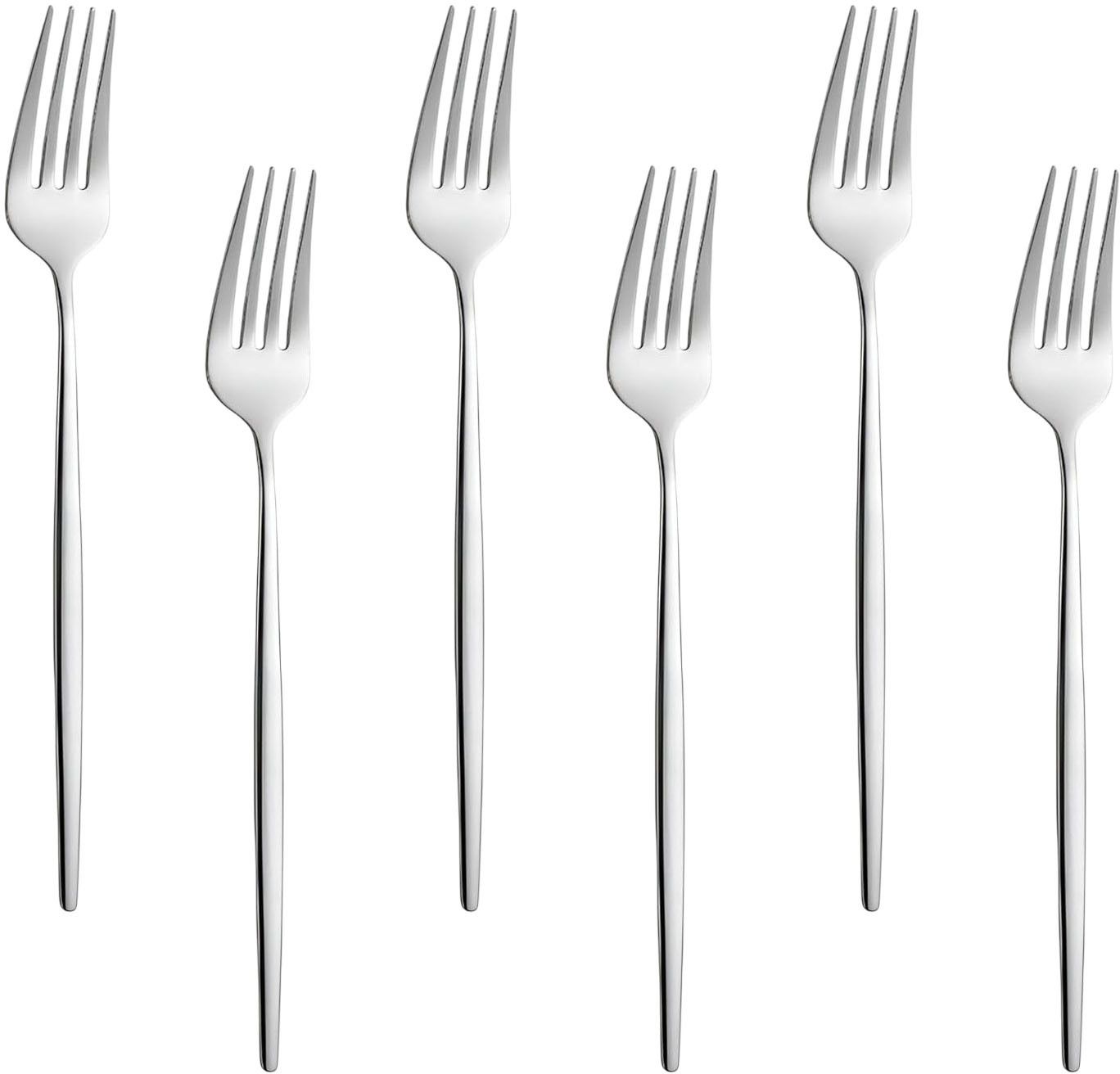 opulenceware 18/10 Stainless Steel, Fine Fork Set with Round Edge, Mirror-Polished (Silver) Stainless Steel Dinner Fork Set-picture-21