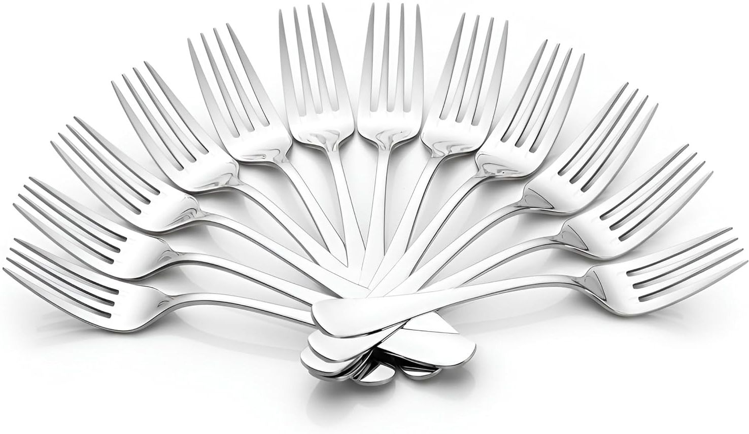 Verixo 6 Pieces Stainless Steel Dinner Fork Set | Round Edge Fruit Fork Disposable Stainless Steel Dinner Fork, Fruit Fork, Dessert Fork, Serving Fork, Salad Fork Set-image-22