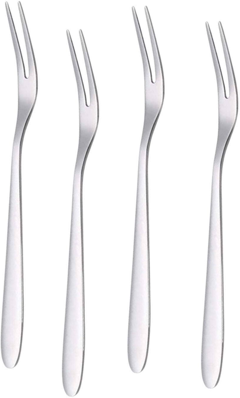 p-plus international Appetizer Fork for Dessert Fruit Salad Stainless Steel Mirror Polishing Stainless Steel Dessert Fork Set-picture-13