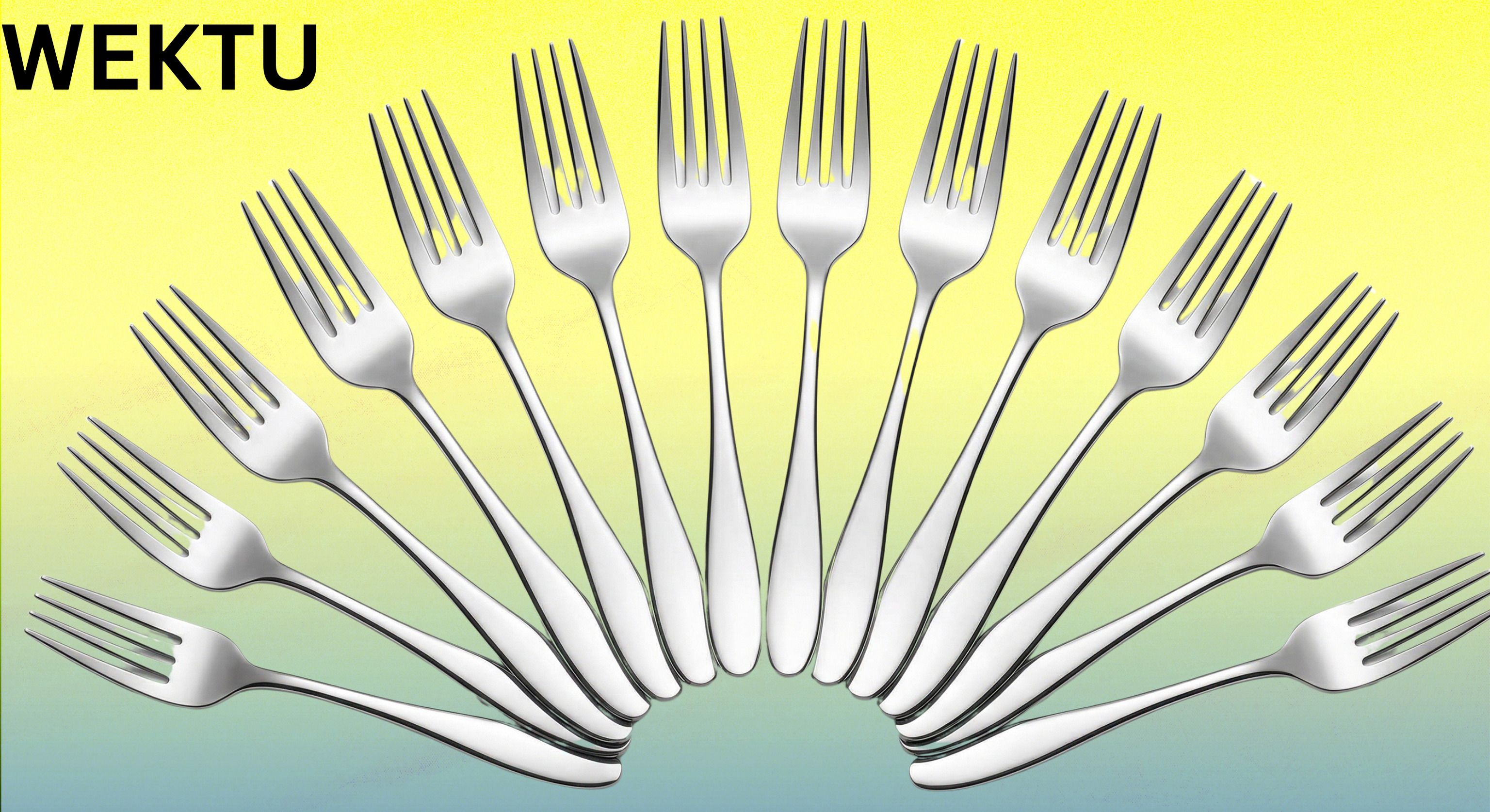 Premium Mirror Finish Stainless Steel Dinner Fork Set - Pack of 12/44 Stainless Steel Fruit Fork Set-image-49