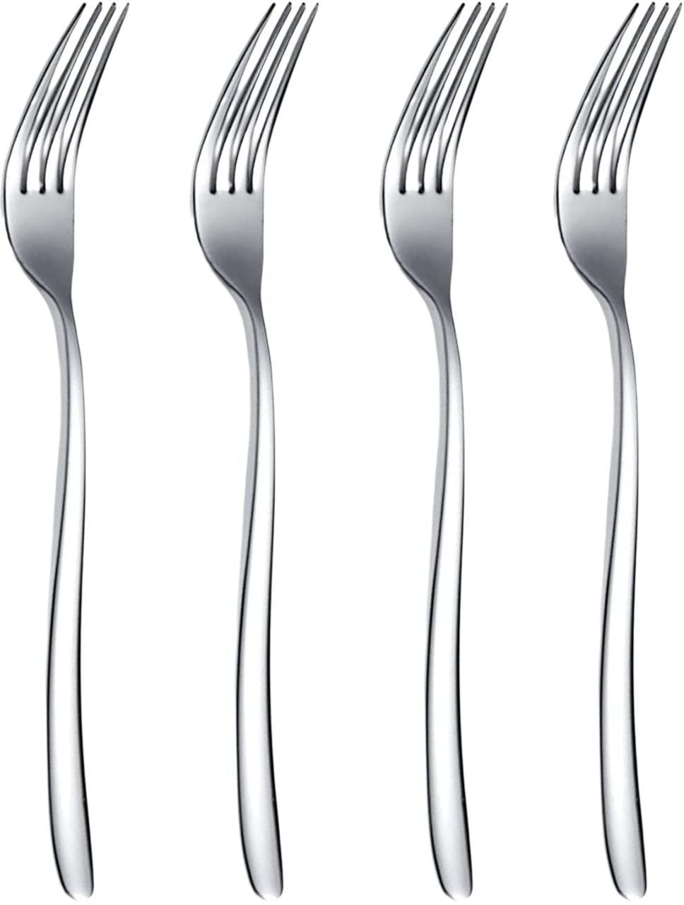 p-plus international Dinner Forks- Silver Cutlery Set Stainless Steel Dessert Forks Home Kitchen Stainless Steel Dinner Fork Set-picture-37