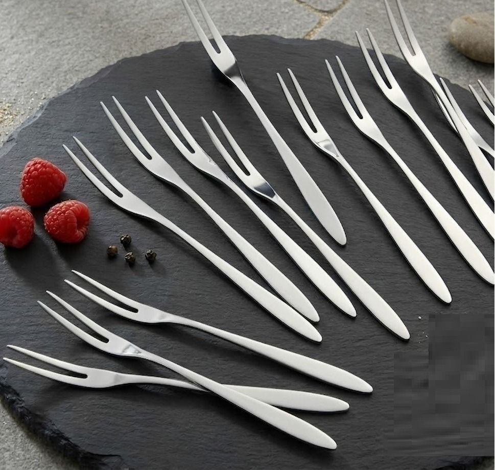 Fruit Serving Fork Set Durable Stainless Steel Design Stainless Steel Fruit Fork Set-image-47