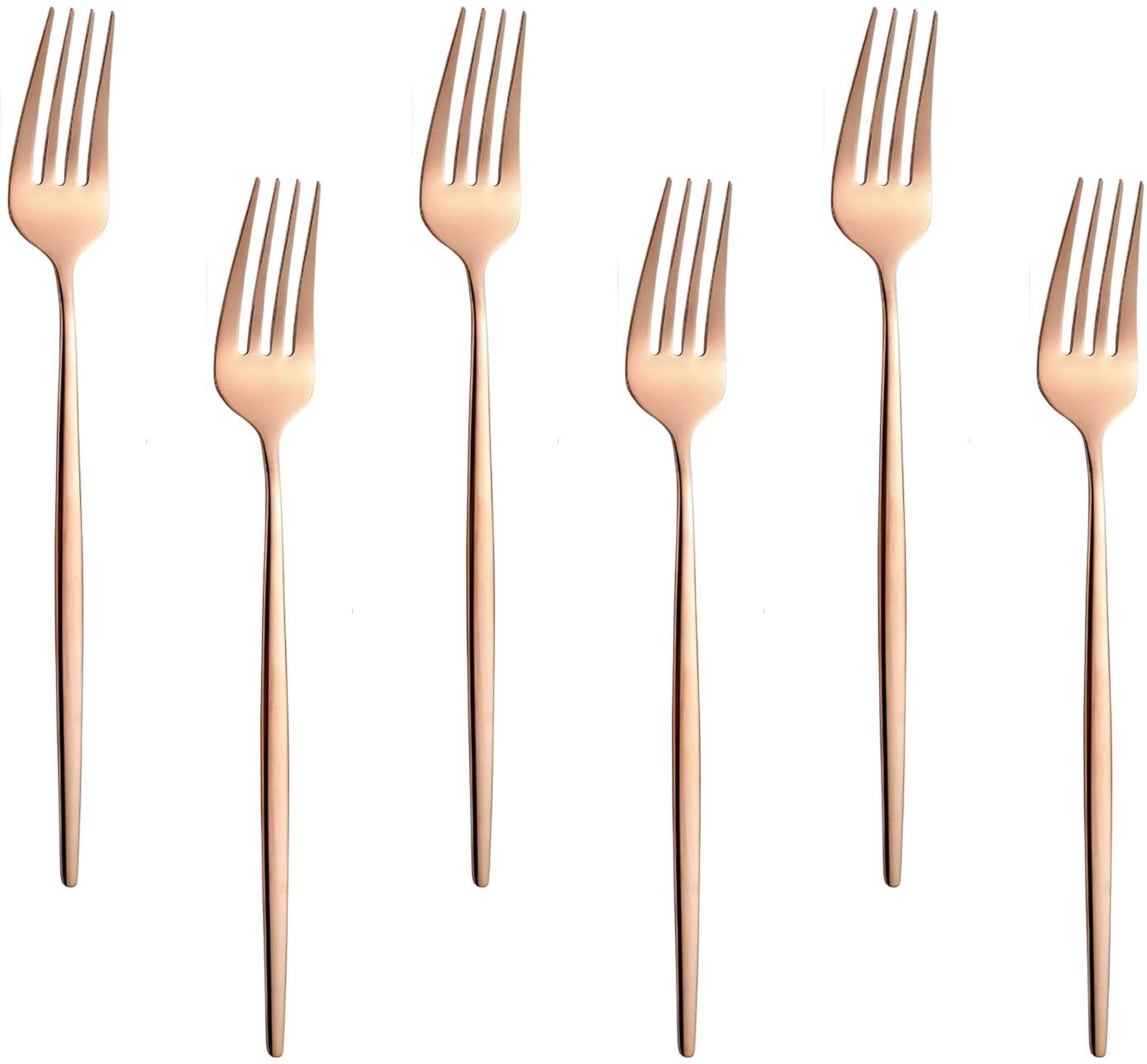 opulenceware Stainless Steel Forks Cutlery Perfect for Weddings, Parties, Dinners (Rose Gold) Stainless Steel Dinner Fork Set-picture-19