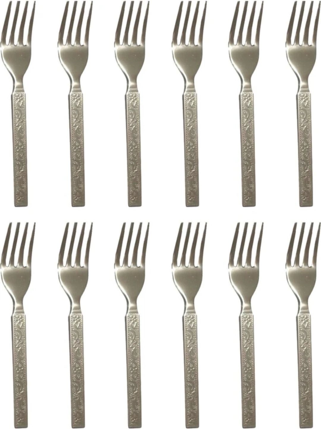 sartraders Heavy Quality 12 Fork Set ( Stainless Steel ) Stainless Steel Dinner Fork Set-picture-0