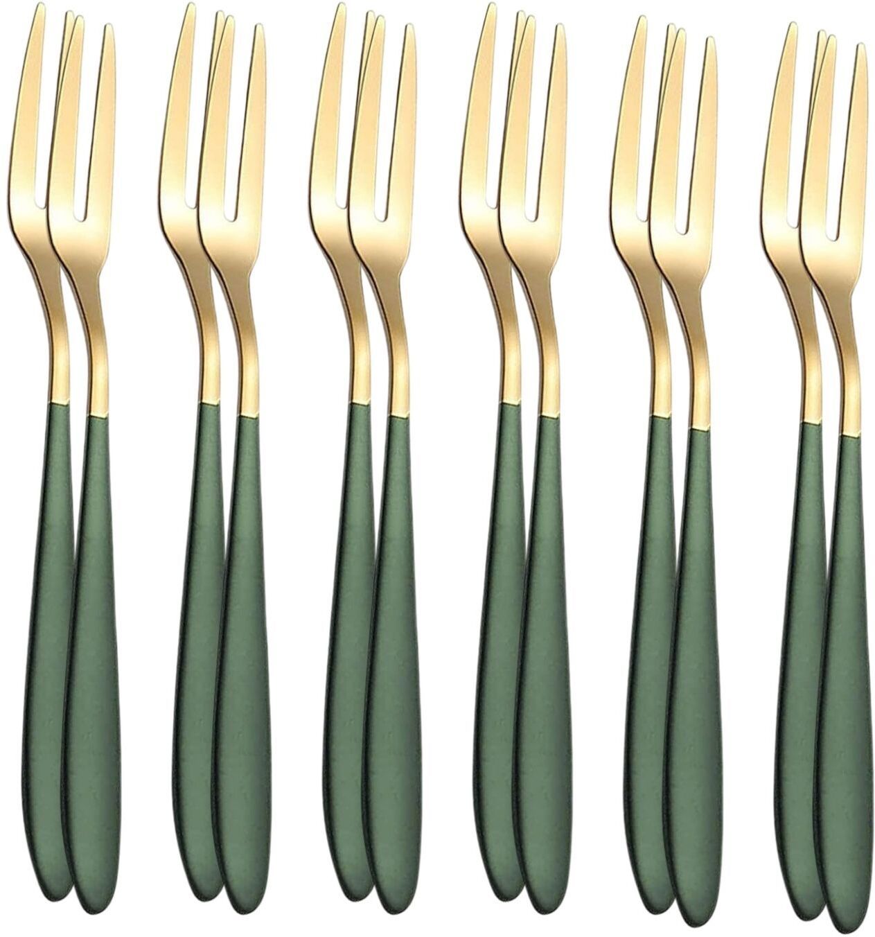 p-plus international Cake Forks Set, Small Dessert Forks, Stainless Steel Pastry & Fruit for Home Stainless Steel Dessert Fork Set-picture-44