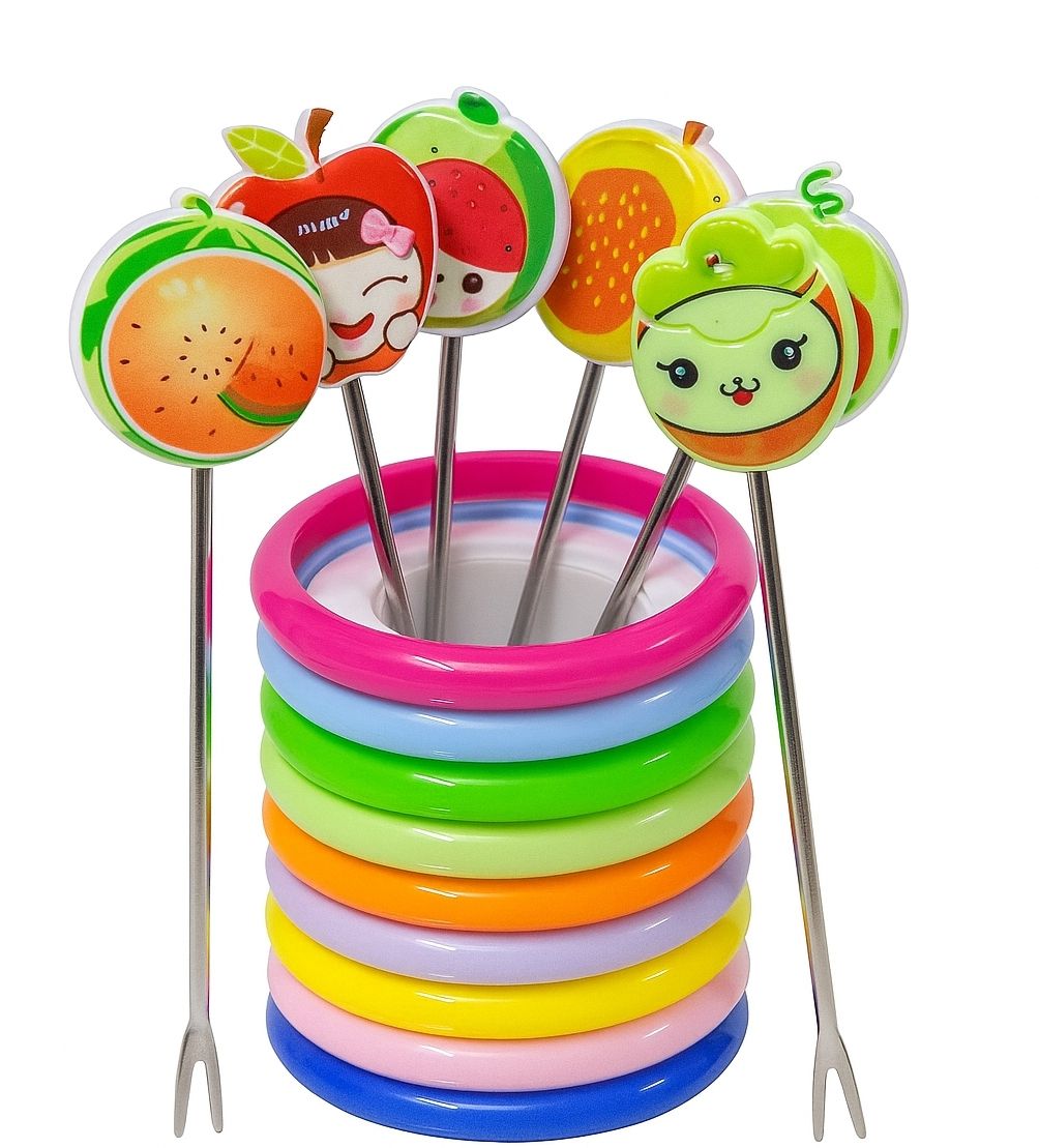 arivora Plastic, Stainless Steel Fruit Fork-picture-28