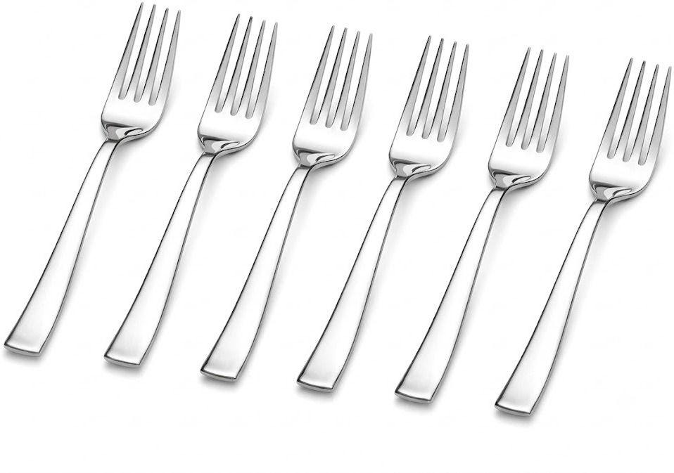 arscart Heavy Duty Stainless Steel Dinner Fork Set, Reusable Kitchen Cutlery Stainless Steel Serving Fork Set-picture-27