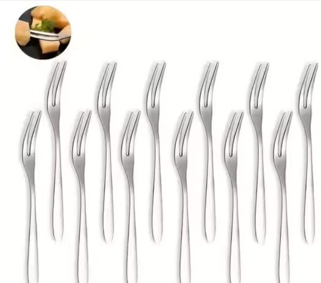 Fruit Fork Set for Snacks, Desserts & Appetizers Stainless Steel Fruit Fork Set-image-10