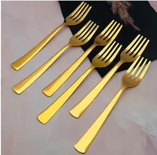 arscart 6Pc Stainless Steel Dinner Fork Set Multipurpose Table Fork Stainless Steel Dinner Fork Set-picture-16