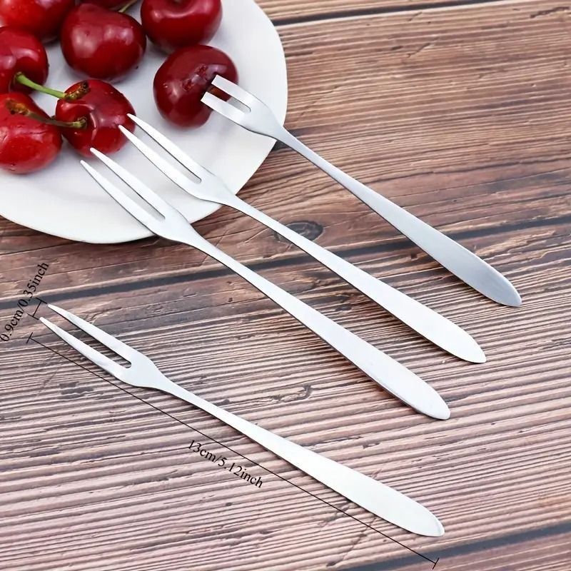 FRUIT FORK 6 PCS_f Stainless Steel Serving Fork Set-image-25