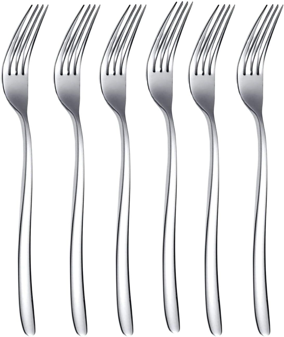p-plus international Stainless Steel Dinner Forks, Mirror Polishing Cutlery Forks Set Dishwasher Safe Stainless Steel Dinner Fork Set-picture-18