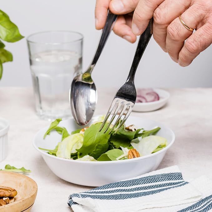 Spoon & Fork Set|Mirror Finish Cutlery Combo for Dining, Kitchen & Restaurant Stainless Steel Cutlery Set-image-21