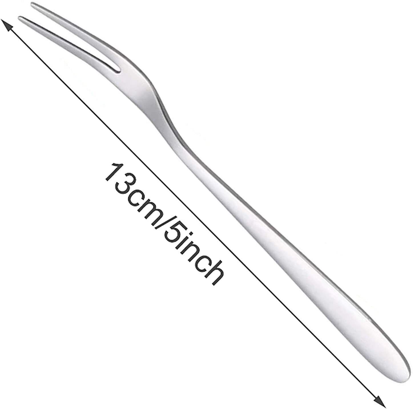 12 PCS FRUIT FORK 13CM_f Stainless Steel Serving Fork-image-29