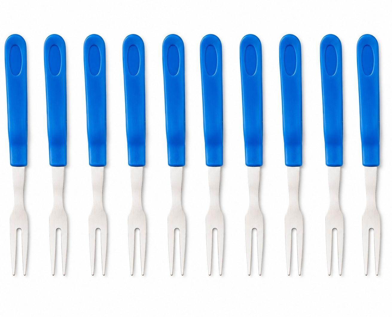kitchen x Stainless Steel Fruit Fork Stainless Steel, Plastic Fruit Fork, Salad Fork, Dessert Fork, Baby Fork Set-picture-10