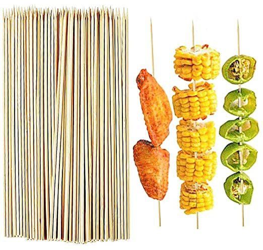 prakritii cultivating green Kebab stick, roast stick ,barbecue Sticks Bamboo Skewers Chocolate Fountain Disposable Bamboo Roast Fork Set-picture-25