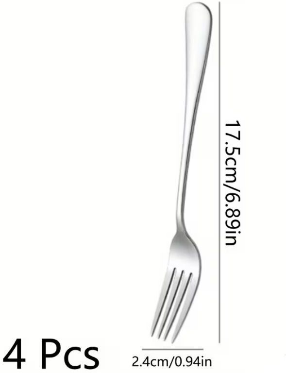 haniza dinner spoon set 4 pcs_f Stainless Steel Dinner Fork Set-picture-31