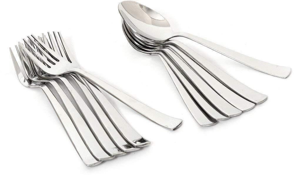 FORK SPOON & TABLE SPOON Stainless Steel Table Spoon Set-image-34