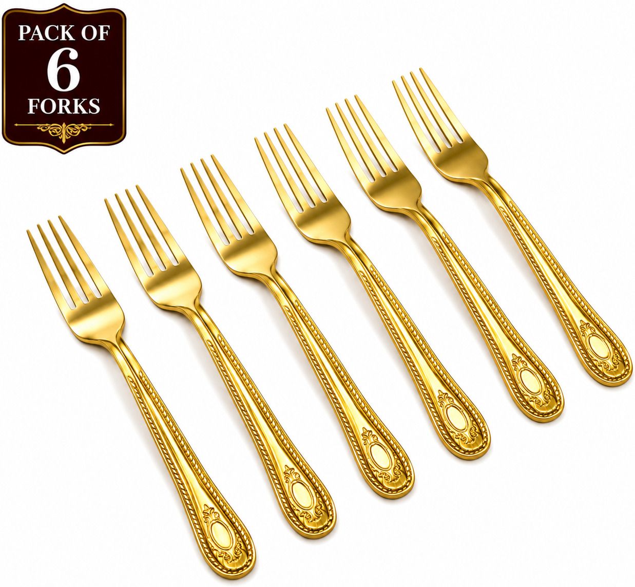 FF-6golf Stainless Steel Fruit Fork, Baby Fork, Dinner Fork Set-image-23