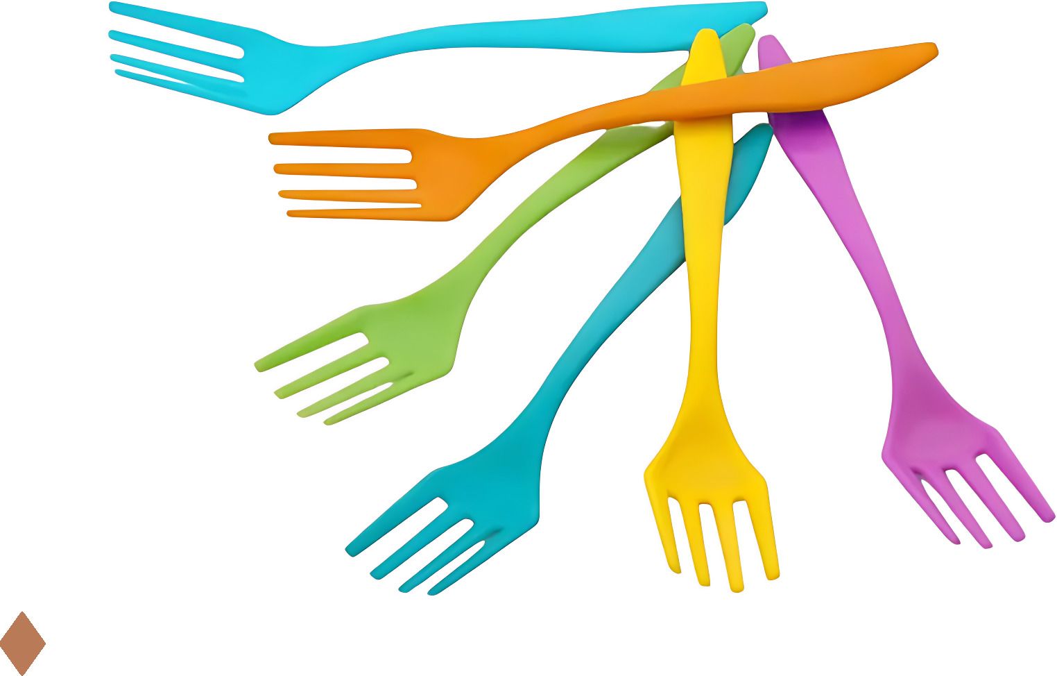 Pack of 6 Plastic Forks For Cake & Tea Forks for Kids Dessert & Party Use A24 Plastic Fruit Fork-image-37