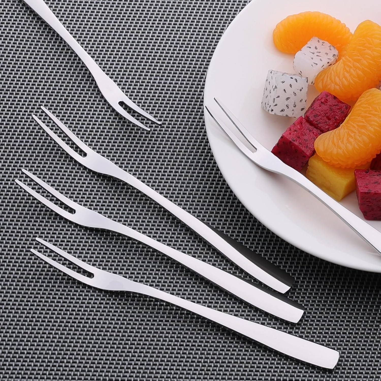 12 fruit fork set_f Stainless Steel Serving Fork Set-image-14