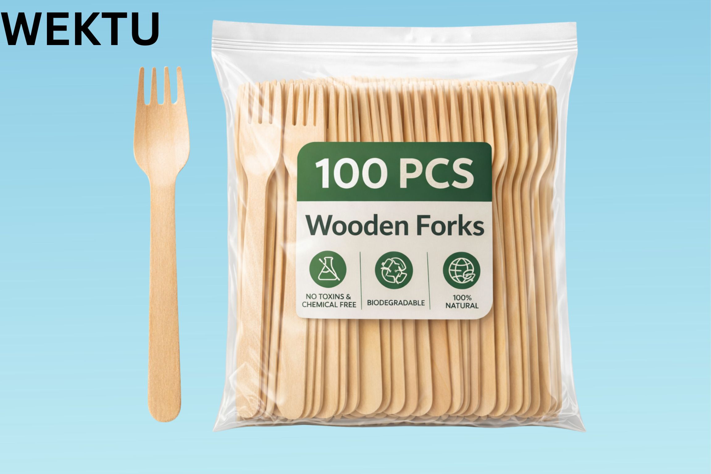 Disposable Wooden Fruit Fork Set-image-19