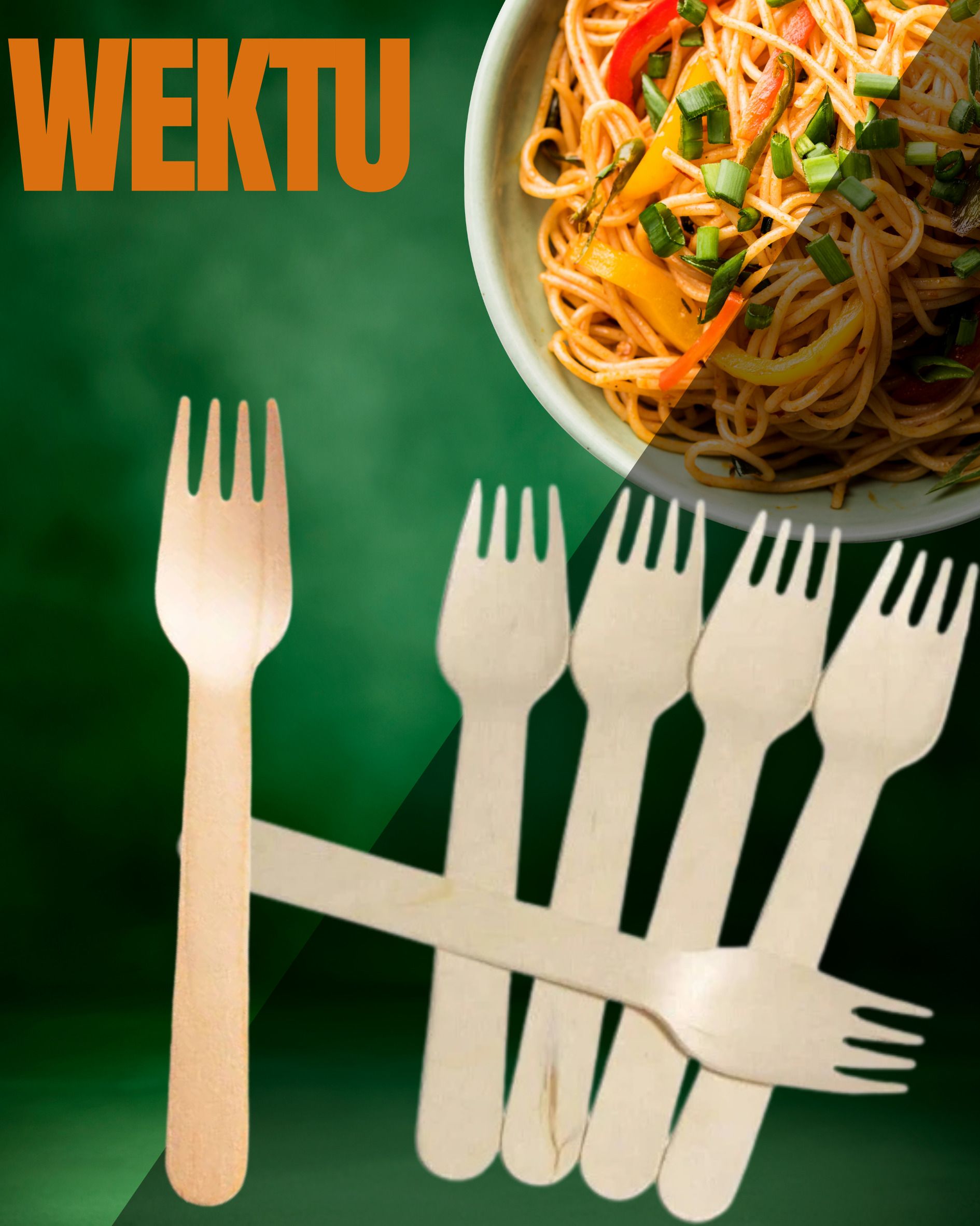 wektu Generic Wooden Fork/Food Grade/Smooth Edge/100PC/48 Disposable Wooden Dinner Fork Set-picture-22