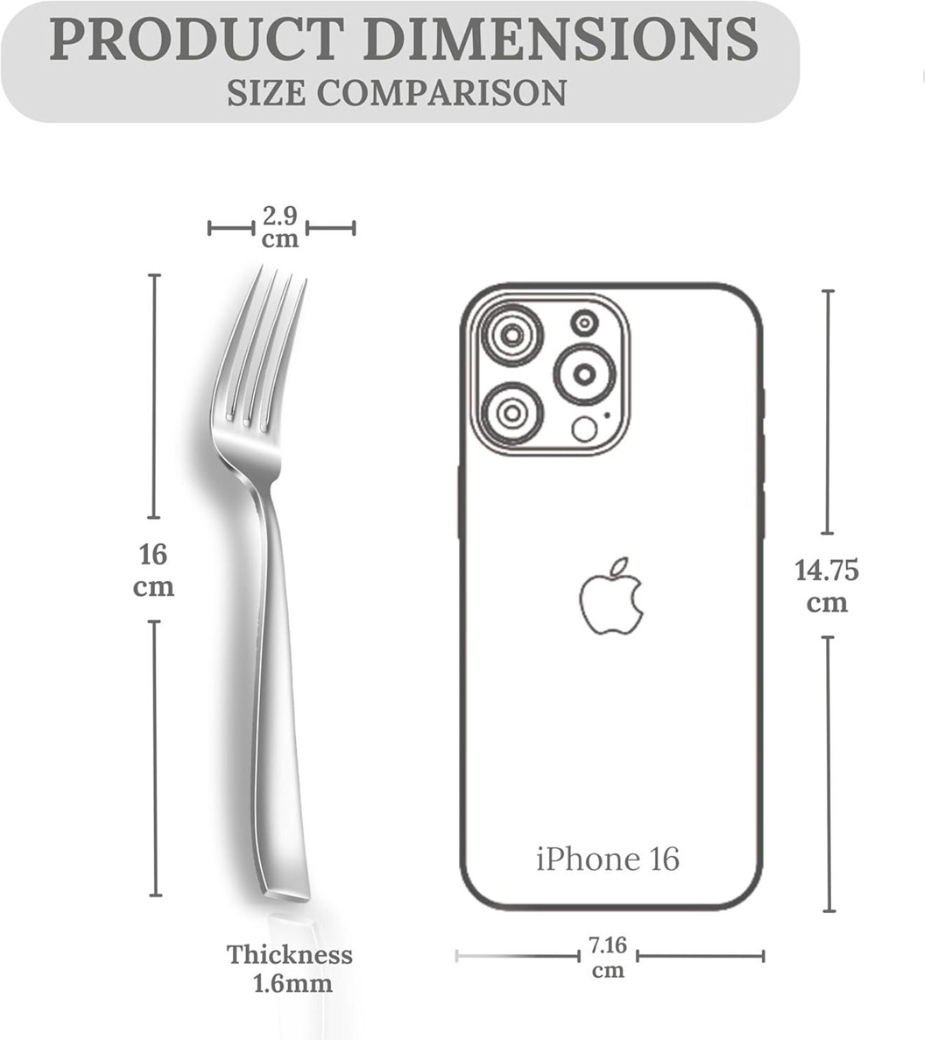haniza 4 PCS Dinner Fork Set_f Stainless Steel Dinner Fork Set-picture-38