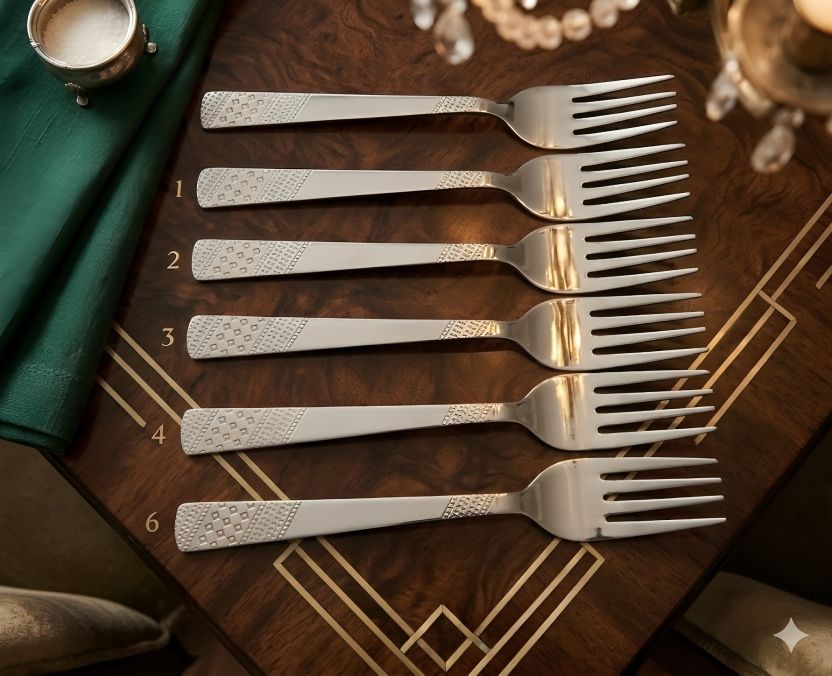 Premium Dining Forks | Durable & Rust-Resistant Tableware Stainless Steel Dinner Fork Set-image-9