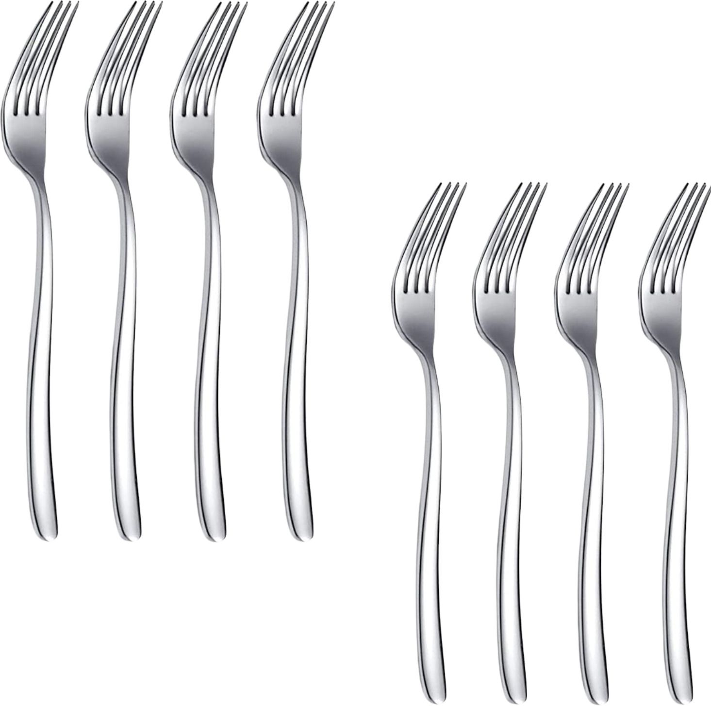 Stainless Steel Dinner Forks Table Forks Set Long Handle Forks for Buffet Forks Stainless Steel Serving Fork Set-image-20