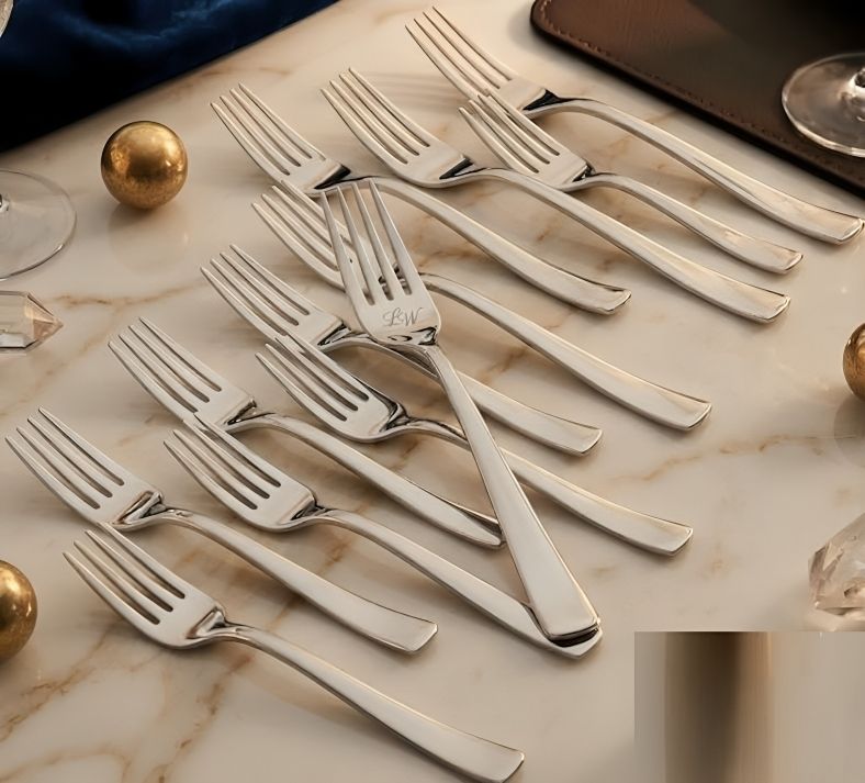 dinezaar Baby Fork Rust-Proof, Durable & Elegant Design Stainless Steel Serving Fork Set-picture-15