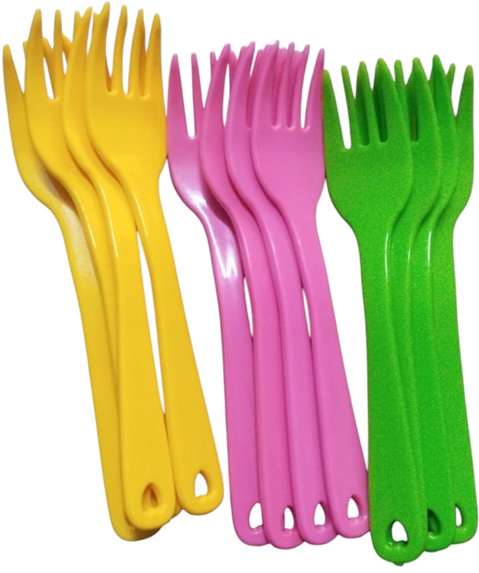 filsfa Plastic Reusable12 Serving Fork Set for Kids Disposable Plastic Serving Fork Set-picture-10
